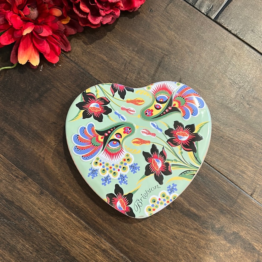 Heart Shaped Brighton Collection Tin Medium Size